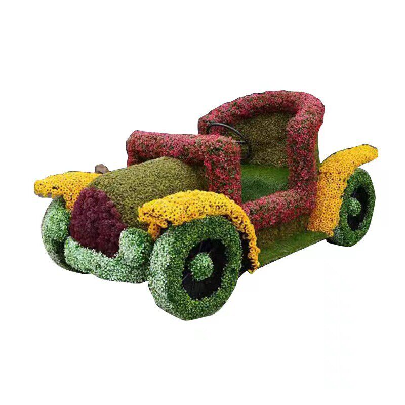 大型仿真绿植雕塑网红同行花束异形仿真绿植雕塑生产打卡代加工