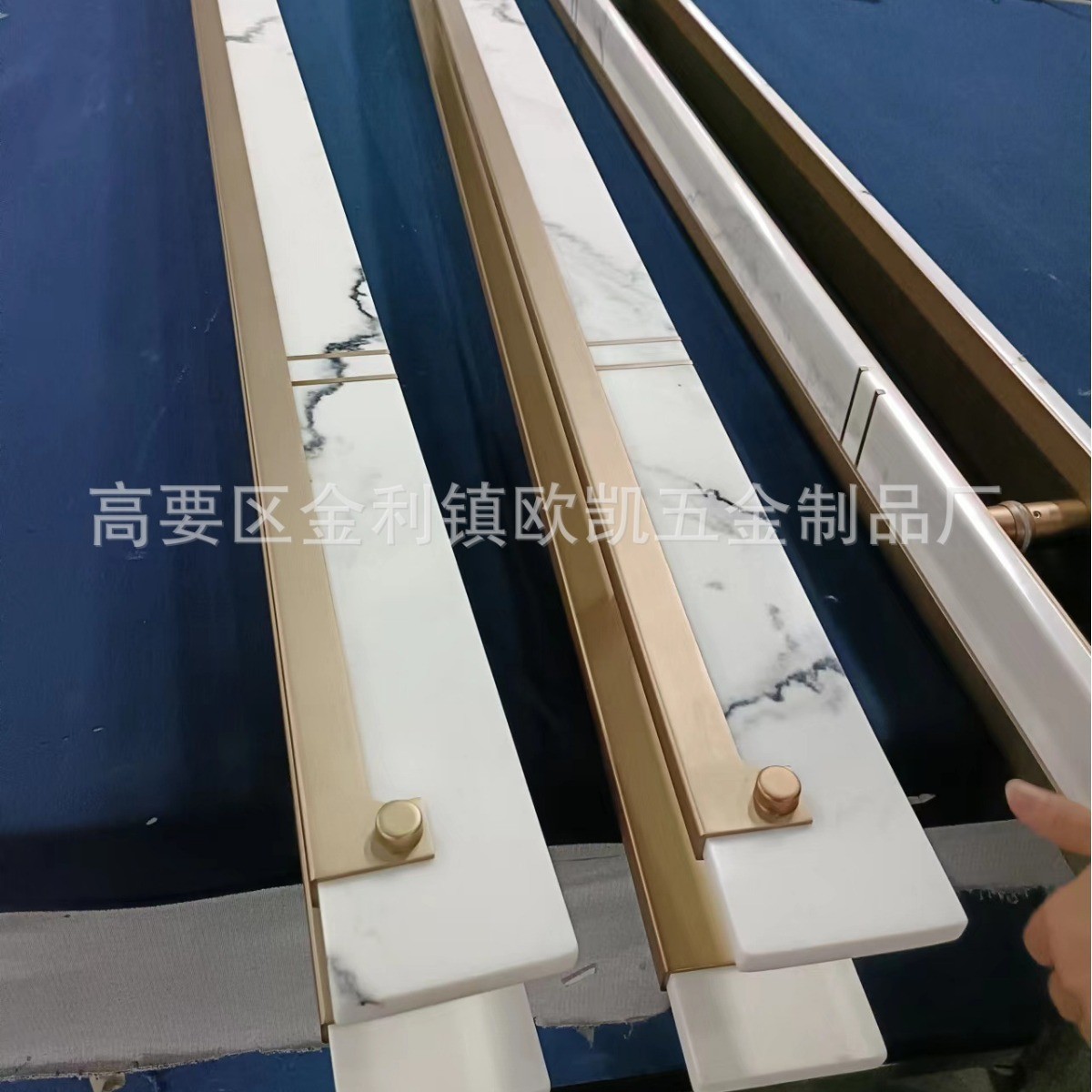 中式凯五金定制不锈钢拉手大理石玻璃大门把手欧轻奢简约酒店会所