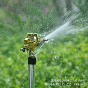 绿化草喷灌喷头浇水工具花园别墅庭院不锈钢三脚架锌洒摇臂鸟水器