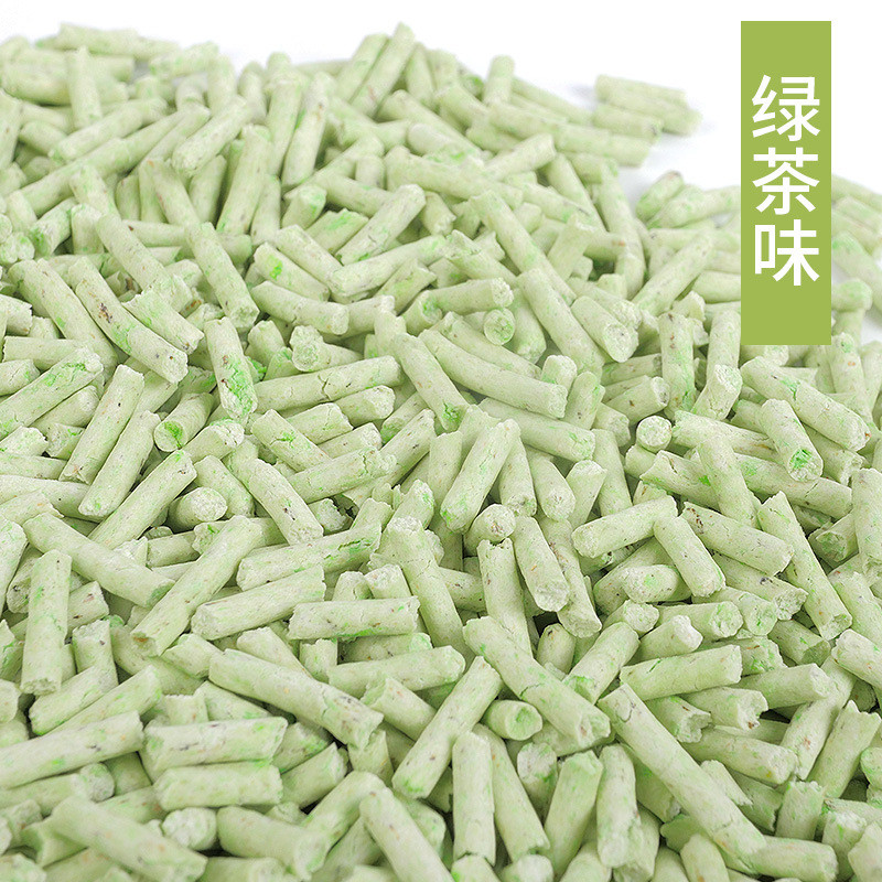 厂家直销豆腐猫砂天然除臭速结团无粉尘真空包装植物猫砂