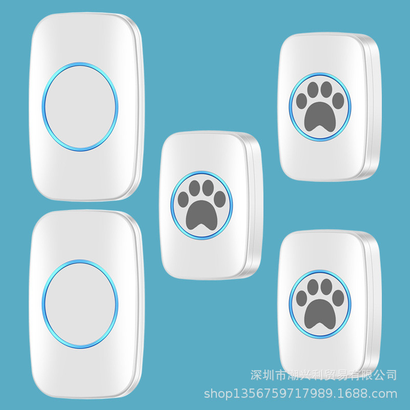 热销狗狗训练电铃狗狗训练无线电铃推拉门/户外门铃和防水触摸按