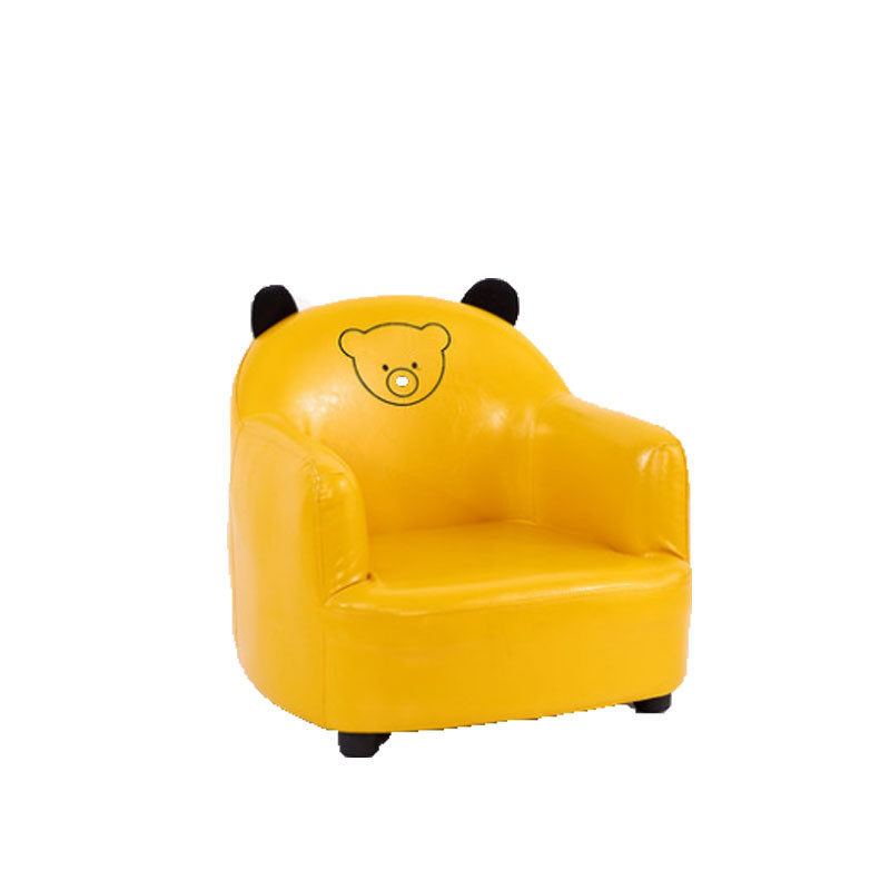 皮质儿童换鞋凳可拆洗儿童小沙发椅客厅单人卡通新款宝宝垫脚凳子