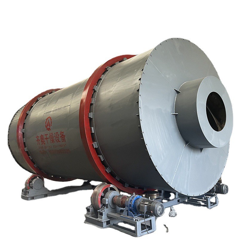 回转式三筒烘干机泥沙滚筒式烘干设备工业多功能回转滚筒烘干机