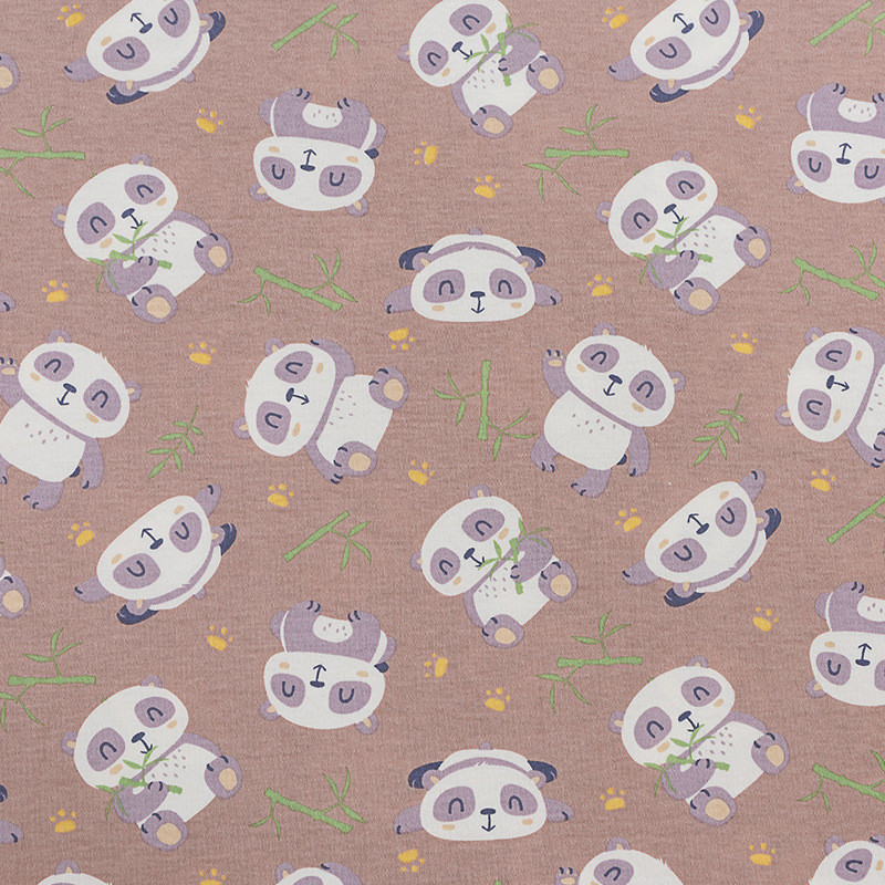 全棉双面布40支精梳棉卡通印花面料睡袋童抱被婴面料