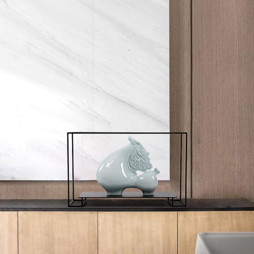 热销新中式展厅收纳样板间书房书柜客厅博古架展示柜软装饰品摆件