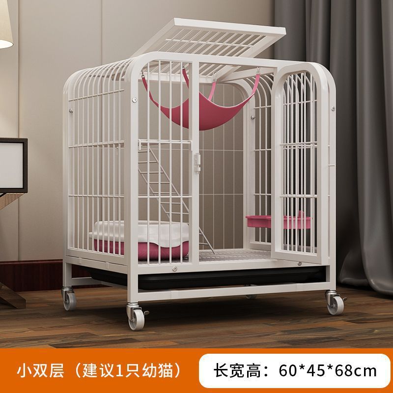 猫笼子别墅超大自由空间家用室内带猫屋一体厕所猫咪猫舍猫窝