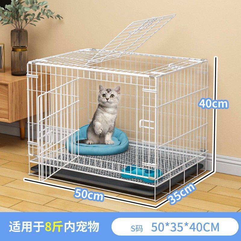 猫咪家用不占地室内屋猫窝别墅一体笼别墅猫笼子折叠铁笼厂家直销