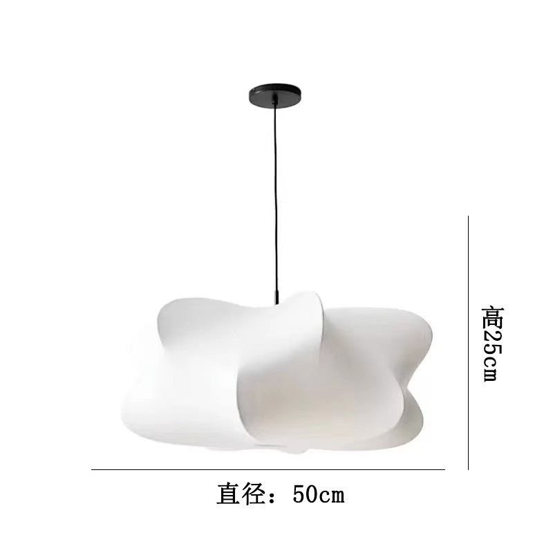 日式侘法式复古风蚕丝吊灯寂艺术卧室奶油中古民宿餐厅禅意茶室灯