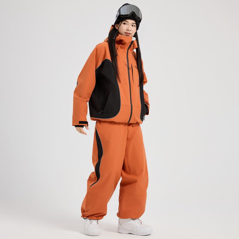 3l全压胶黑色滑雪服上衣女款单板专业双板滑雪服防水防风男款户外