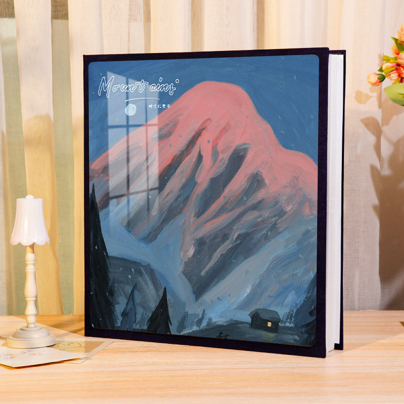 5寸6相簿相册本大容量收纳影集纪念册情侣照片家庭插页式过塑混装