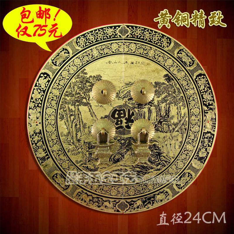 包邮！明清家具配件中式仿古纯铜柜门牌圆形拉手CYB158直径24CM,基础建材,小拉手,淘宝优惠券,粉丝福利购,淘宝优惠卷