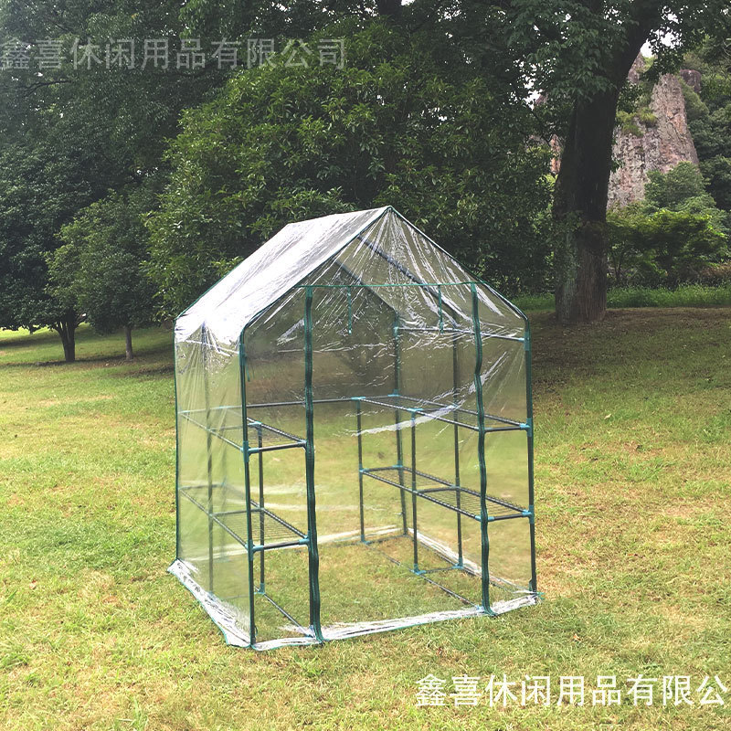 双格走入式花架暖房花房绿萝植物保温罩阳台室内多层防雨户外批发
