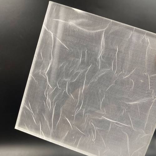 热销褶皱夹白丝板云丝冰裂纹灯饰灯箱冰珀云雾树脂亚克力板有机玻