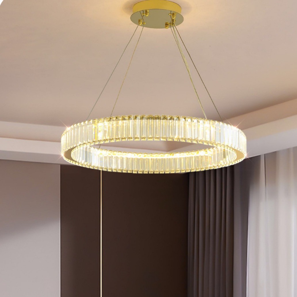 轻奢水晶吊灯客厅灯现代简约大气主灯卧室套餐新款全屋餐厅灯灯具