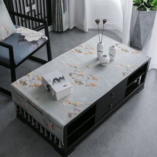 电视柜红木茶几桌布盖布中国风古典禅意长方形新中式餐桌布艺盖巾