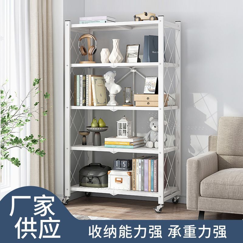 折叠大定制家用厨房锅碗瓢盆整理收纳架定制免安装折叠置物架定制