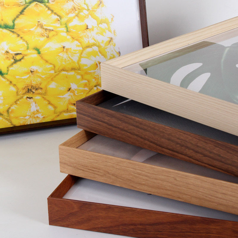 简约铝合金木纹相框挂墙立体细窄边装饰画框装裱拼图边框,家居饰品,相框/画框,淘宝优惠券,粉丝福利购,淘宝优惠卷