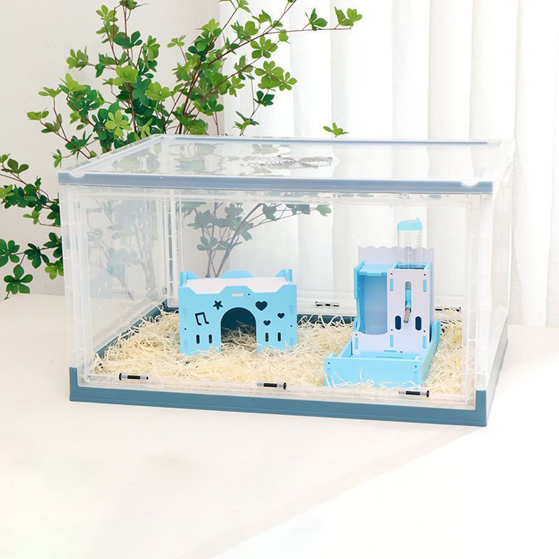 芦丁鸡饲养箱仓鼠笼子金丝熊用品盒花枝鼠蜜袋鼯超大专用折叠好看