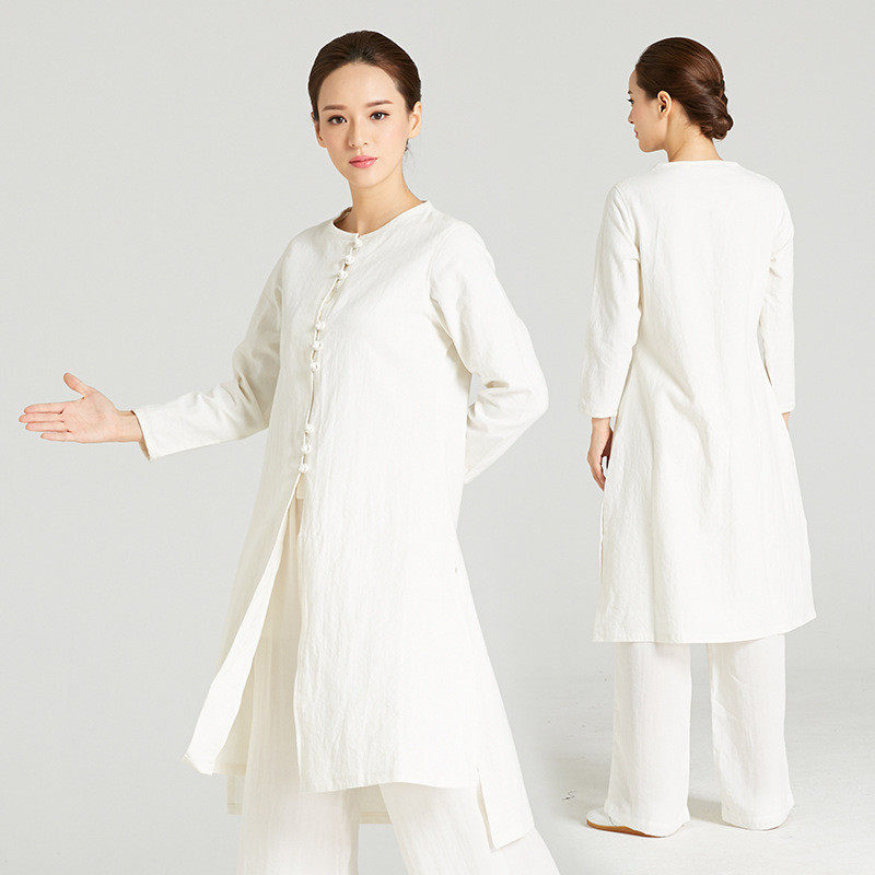 新品上市武农武当太极服粗布棉麻武术服女士批发晨练服休闲