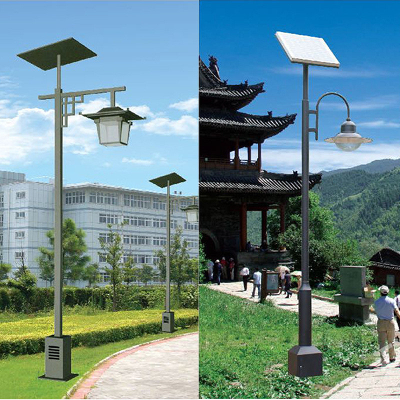 庭院灯led太阳能仿古太阳能路灯一体化路灯雷达户外路灯