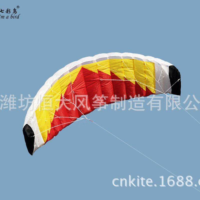 潍坊风筝2米双线软体特技红杉运动复线风筝stuntkite