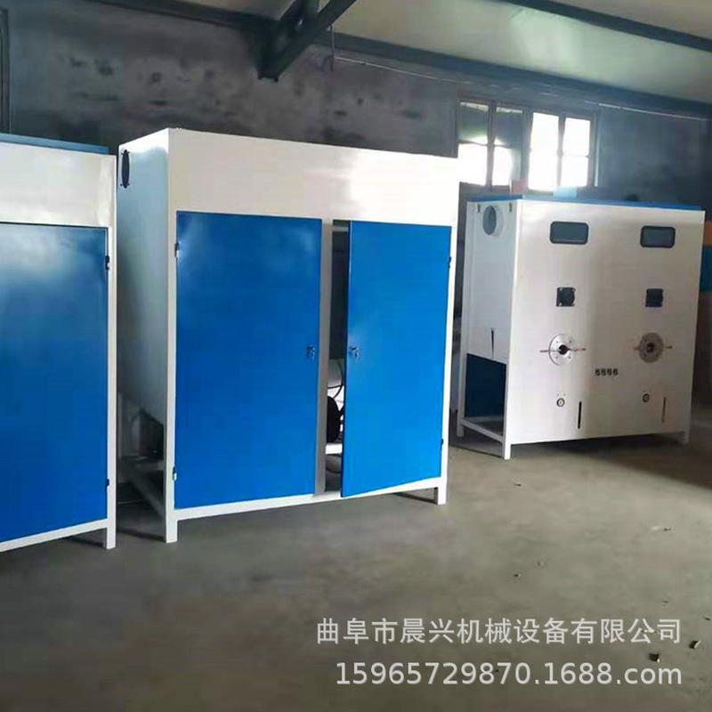双口枕芯充棉机抱枕纤维棉开松充绒机卡通动物长条抱枕充装机辽宁
