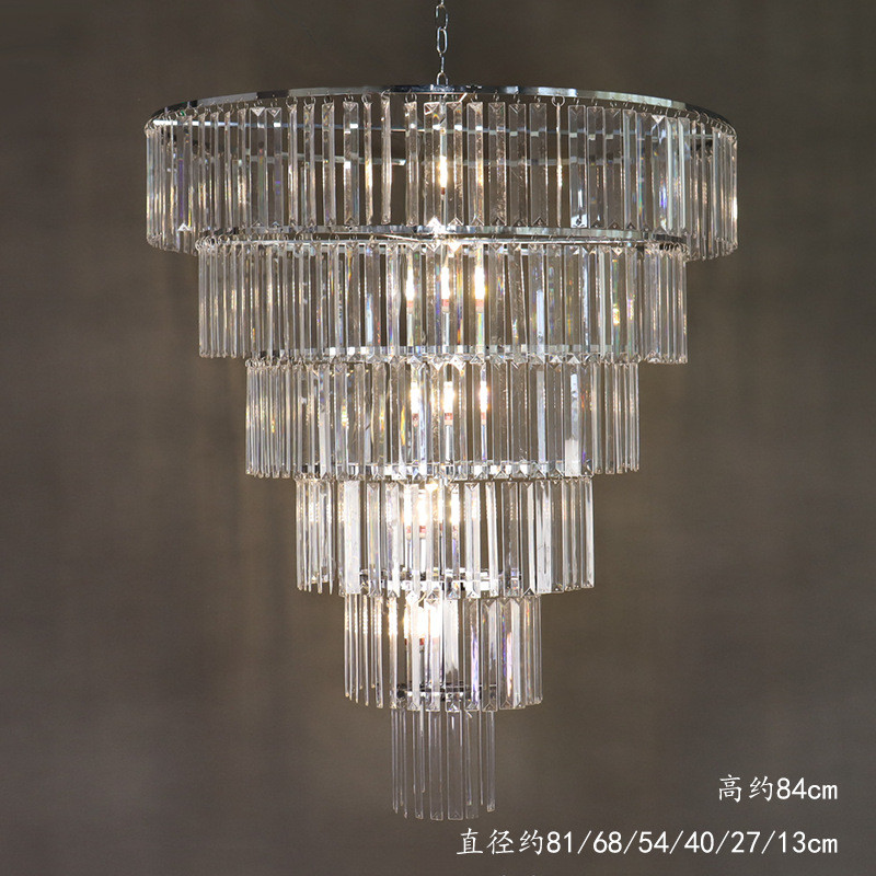 新款亚克力冰条灯水晶吊灯婚庆酒店宴会厅婚挂件吊顶礼堂灯具