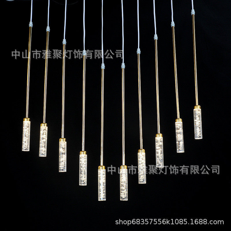 婚庆灯吊顶10头火柴发光吊灯派对布置氛围感奥斯卡婚礼堂亚克力棒