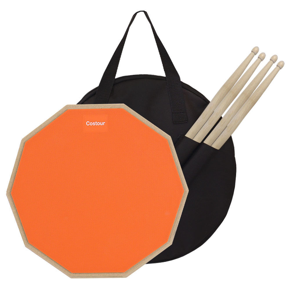 12寸哑鼓垫小套装搭配枫木鼓棒手提便携哑鼓袋三件套热销LOGO,乐器/吉他/钢琴/配件,鼓棒/鼓锤/鼓槌,淘宝优惠券,粉丝福利购,淘宝优惠卷