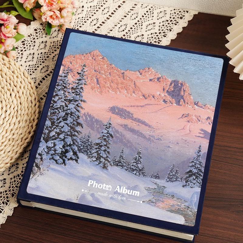 复古相册本大容量家庭5寸6寸7五六照片插页式纪念册收纳影集相簿