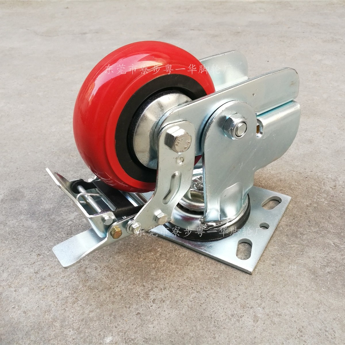 加厚静音弹簧减震脚轮4/5/6/8寸万向轮弹簧轮竖避震耐磨推车轮