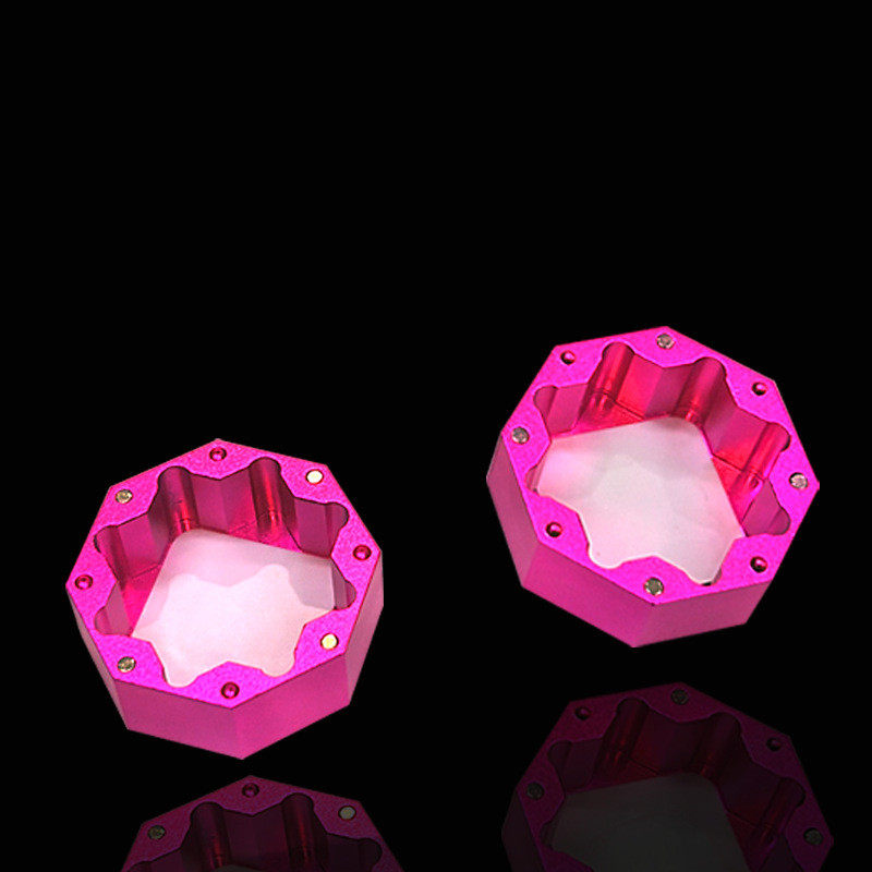 热销巧克粉盒黑桃a形金属巧粉袋夹台球桌磁吸收纳盒强磁