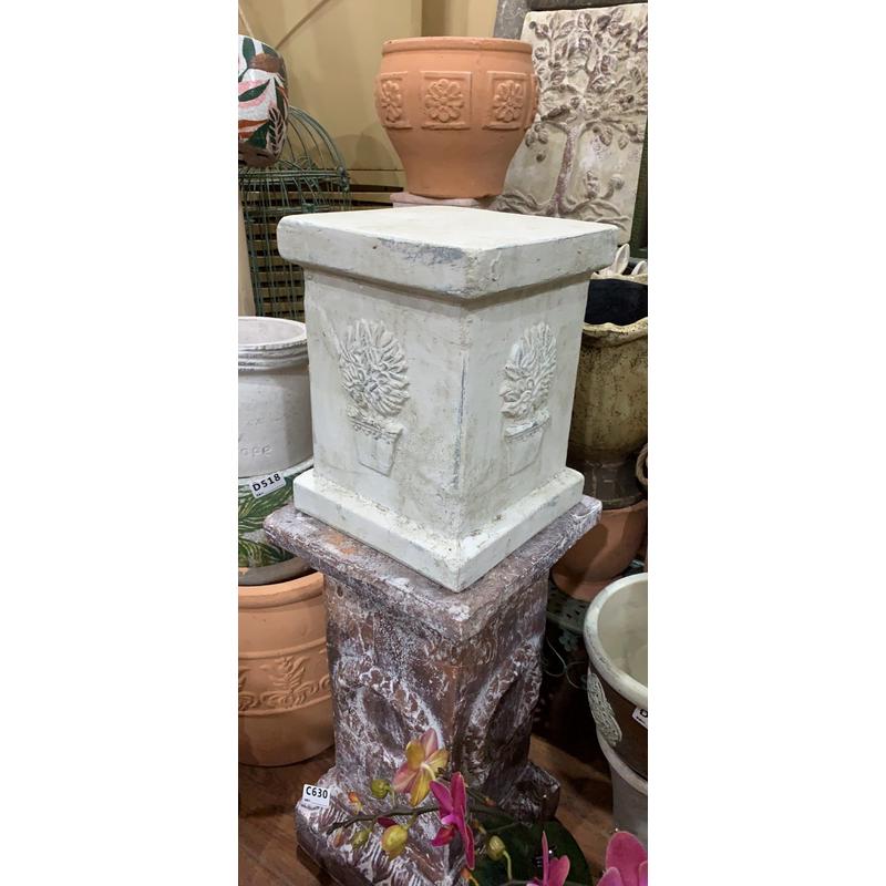 rkt4手压红陶浮雕罗马柱庭院花园别墅露台摆件罗马柱欧式