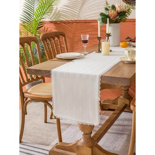 白月光蕾丝花边桌旗桌垫盖布盖巾斗柜盖布茶几布桌布布艺简约包邮