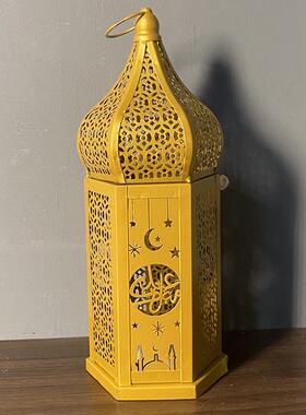 铁艺风灯展示家用桌面led星星灯灯笼装饰工艺品家居摆件