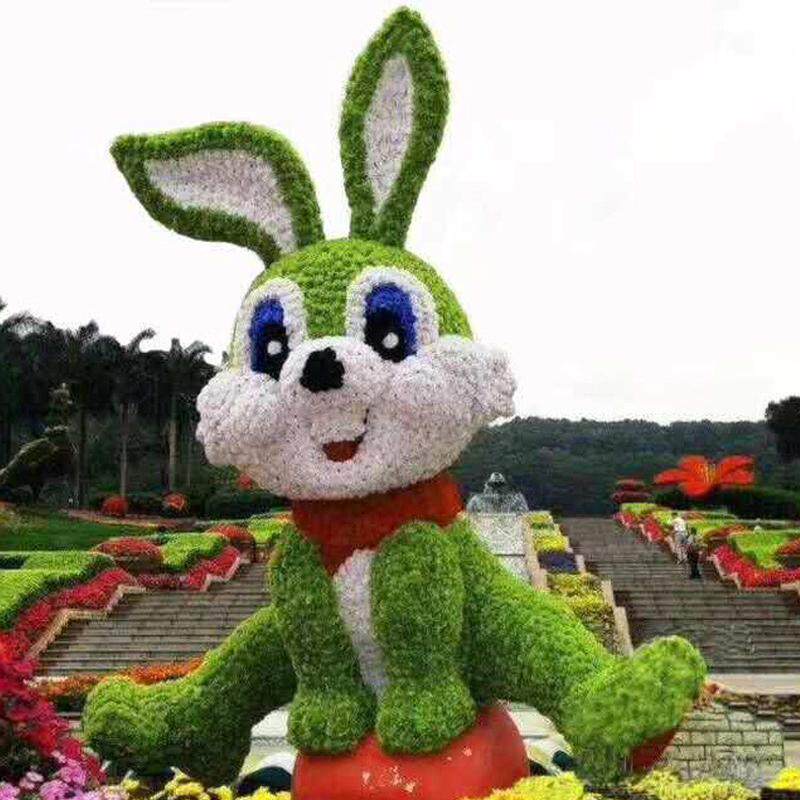 仿真园林景观设计大型户外绿植绿雕植物造型雕塑创意动物造型雕塑