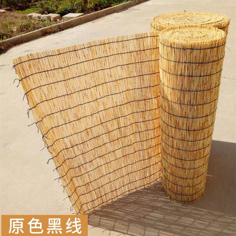 29n厂家直销大卷碳化芦苇帘子墙面天棚吊顶装饰禅意草席竹帘精编3