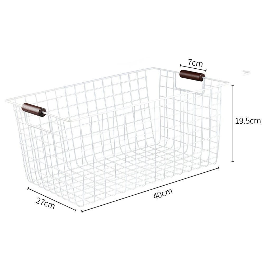 厨房拉篮风铁艺收纳篮衣服收纳浴室衣柜文件置物筐桌面收纳篮子