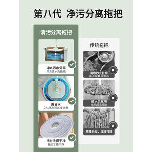 懒人拖地拖墩布 热销美添乐平板拖把家用免手洗自动一拖净2024新款