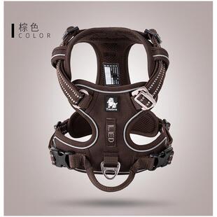 truelove升级牵引胸背带宠物款大中型狗狗户外反光牵引胸背带