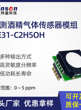 winsen炜盛ZE31-C2H5OH电化学酒精传感器模组检测气体传感器
