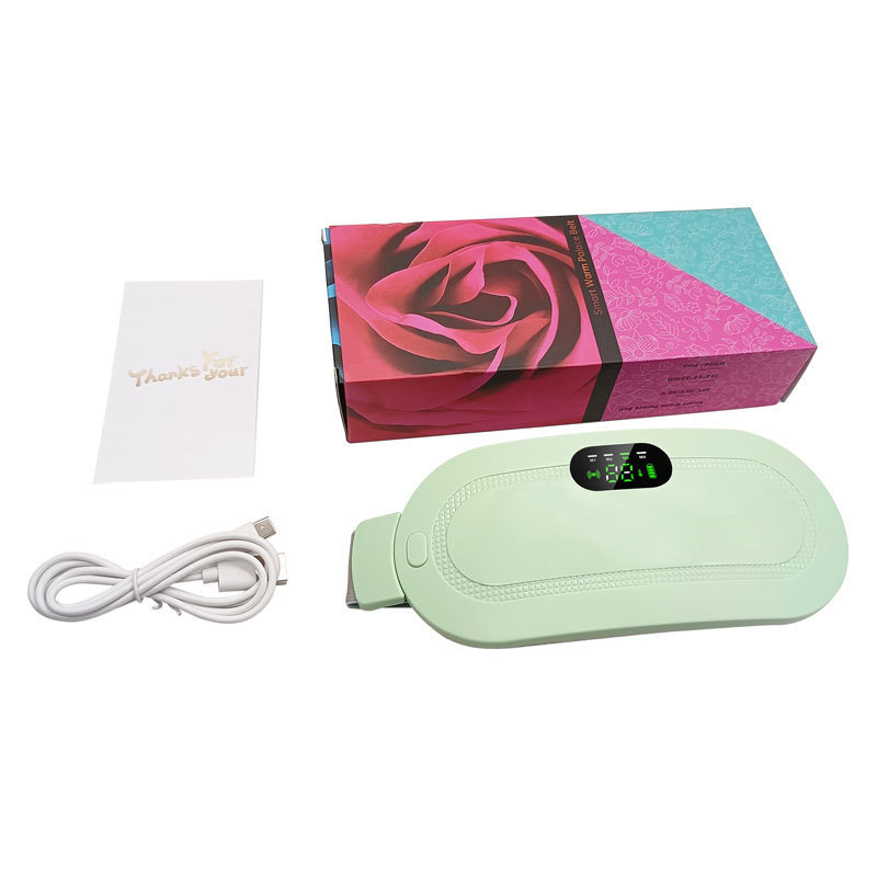 热销女性款暖宫胃按摩腰带电加热四档三温度充电热敷生理期多功能