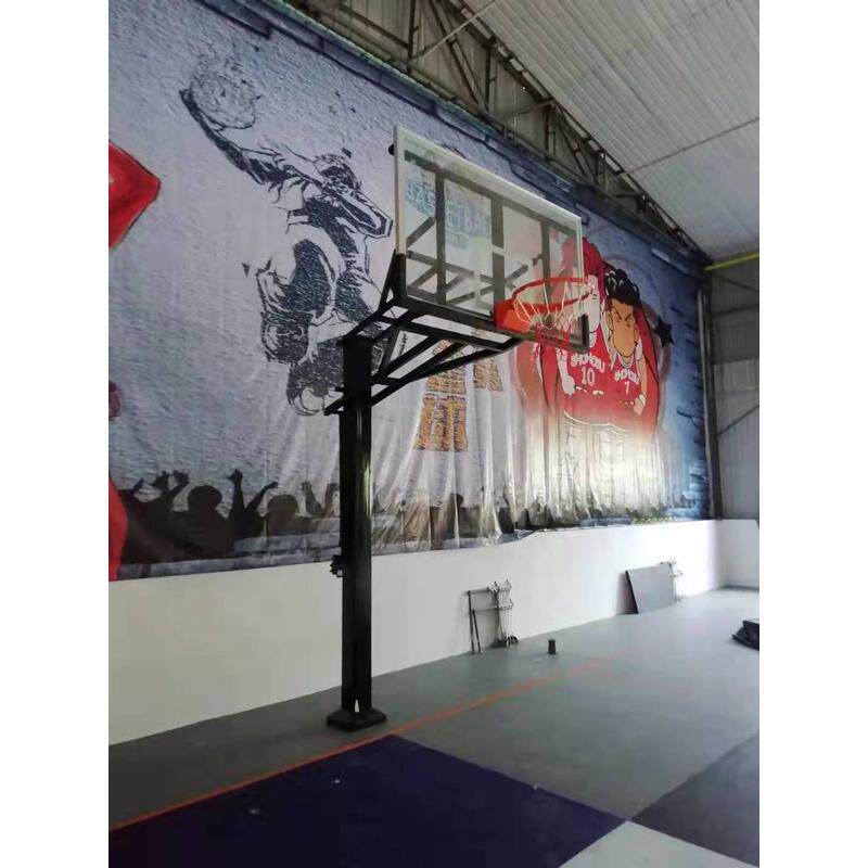 埋成人篮球架儿童手摇升降固定式方管室内外运动地户外式篮球架子