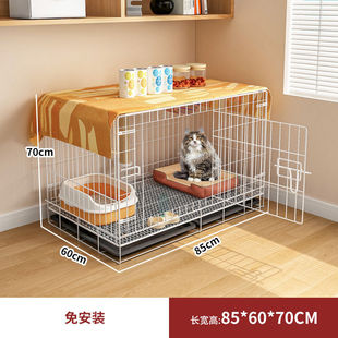 猫笼子家用室内带厕所一体超大自由空间单层双层别墅猫猫屋舍笼子