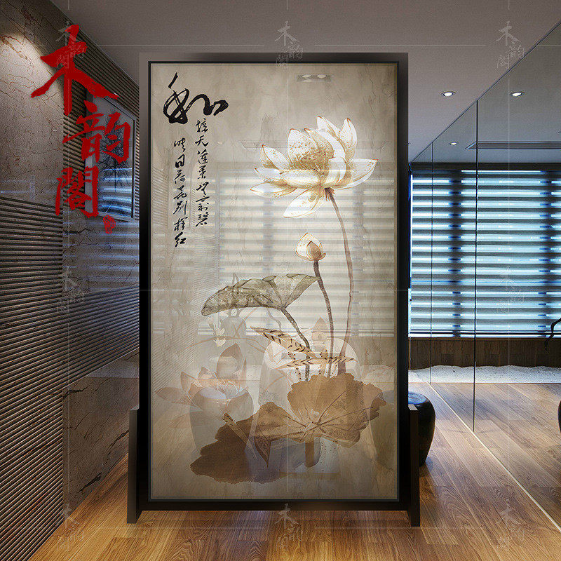 新中式屏风隔断客厅玄关进门时尚简约现代禅意卧室遮挡家用小户型