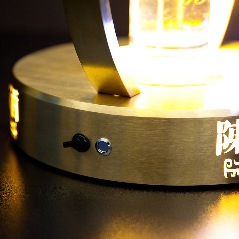 金属工艺发光洋酒白酒酒座酒架展示架国窖1573白酒展示底座摆台