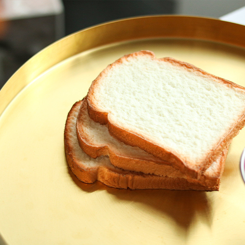 热销现代简约办公室圆形电镀金色托盘摆样板房金属茶桌收纳果盘饰