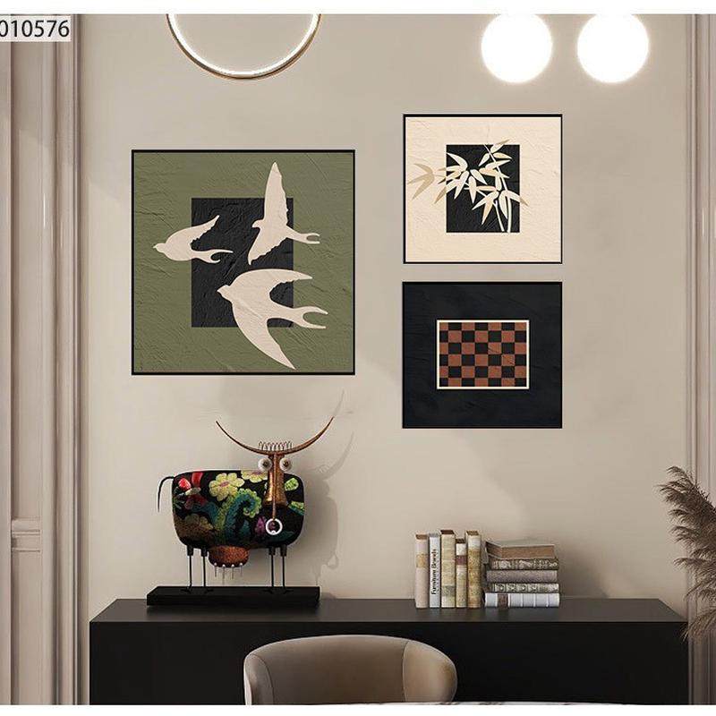 美式复古方形艺术轻奢高级感餐厅装饰画中古风小众客厅装饰画壁画,家居饰品,现代装饰画,淘宝优惠券,粉丝福利购,淘宝优惠卷