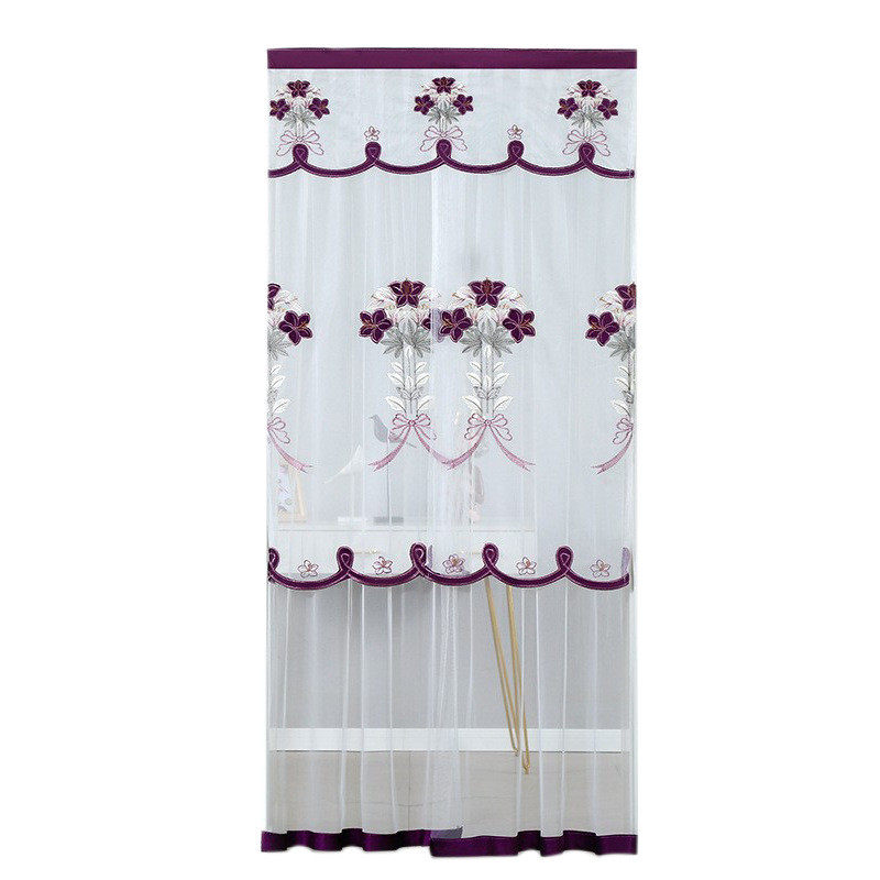 xyt优雅防蚊门帘魔术贴纱帘蕾丝绣花装饰帘夏季透明门帘双层半遮,居家布艺,珠帘/挂帘,淘宝优惠券,粉丝福利购,淘宝优惠卷