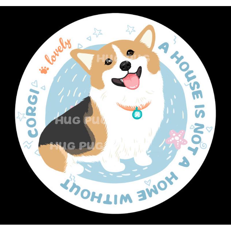 rp4t批发【蛮吉麻麻】柯基犬周边地毯厨房地垫家用